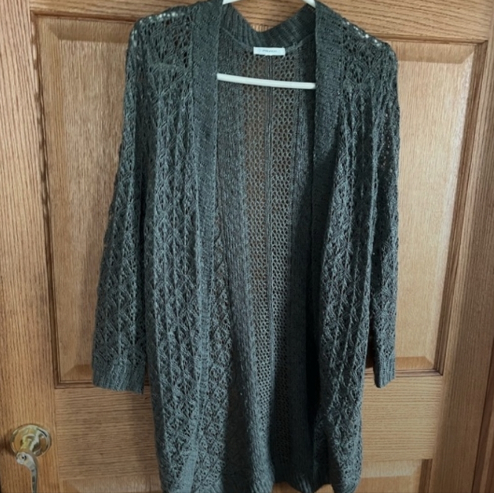 Maurice’s beautiful, green lightweight lace cardigan